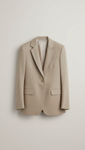 Blazer alfaiataria tom areia
