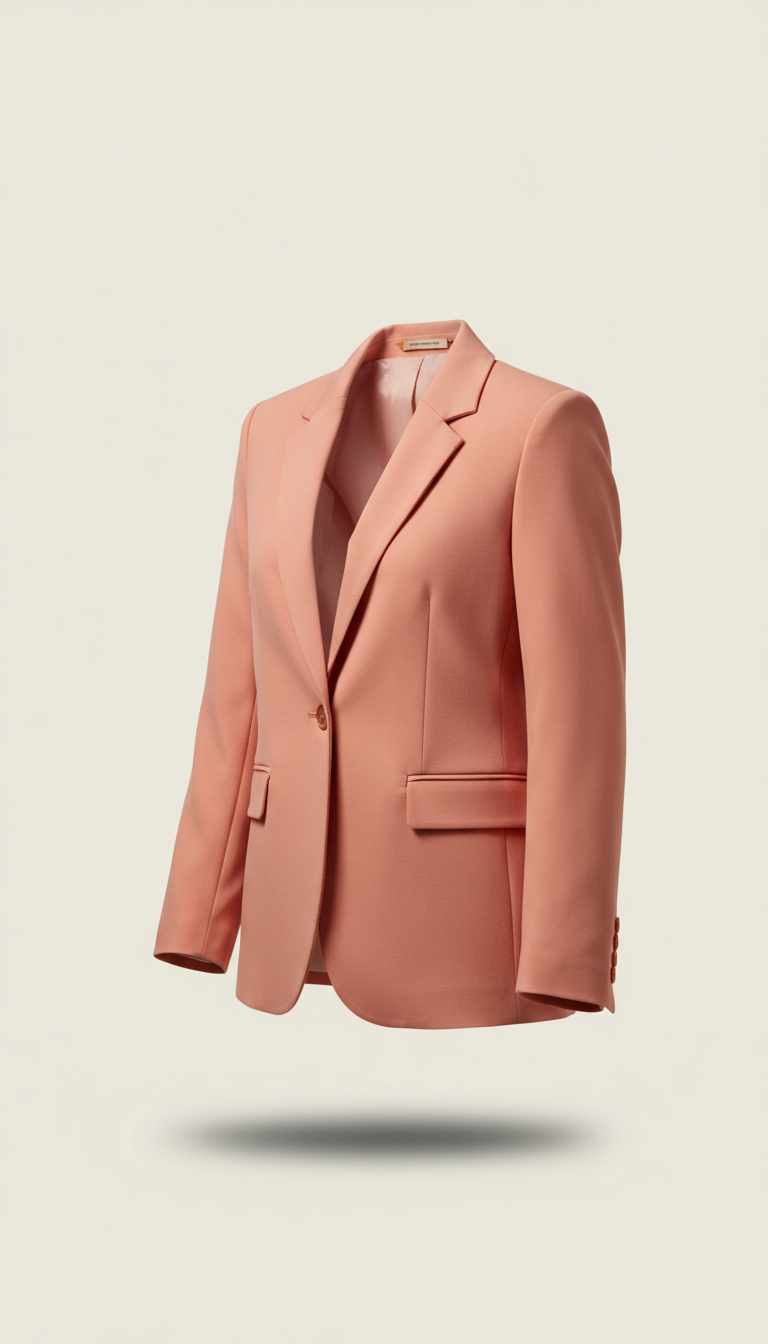 Blazer alfaiataria coral blush