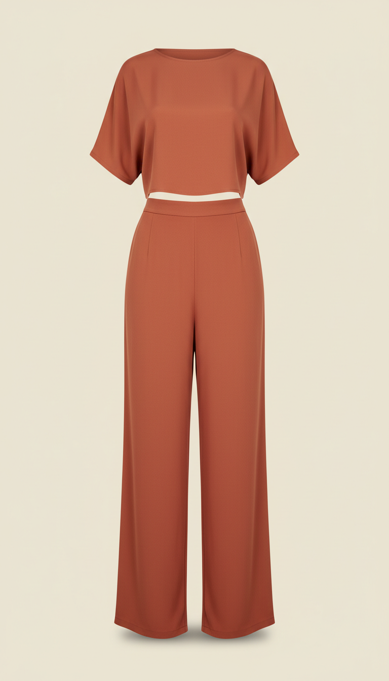 Conjunto terracota pop coordenado